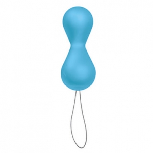 Вагинальные шарики "G-balls 2" голубые, перезаряжаемые, синхронизируются с телефоном