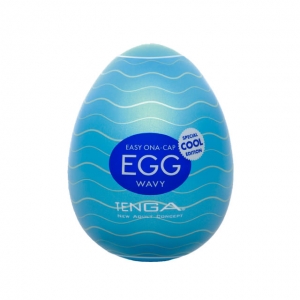 Яйцо «Tenga» Wavy Cool — растягивается до 25 см!