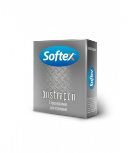 Презервативы для страпона «Softex» Onstrapon, латексные 3 штуки