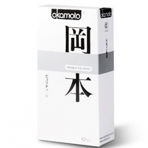 Презервативы "Okamoto" Skinless классические, белая упаковка, 10 шт