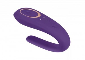 Вибратор "Satisfyer" Partner фиолетовый, силикон, для двоих, 10 режимов вибрации