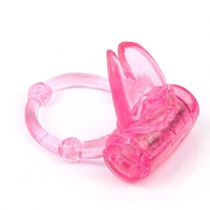 Кольцо "Vibrating" розовое с язычком