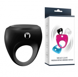 Кольцо с вибрацией Перстень "Miao Lian" черное