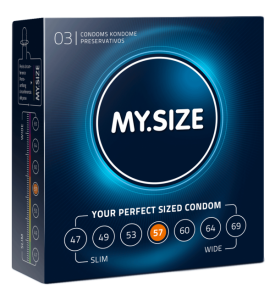 Презервативы "MySize" диаметром 57 мм