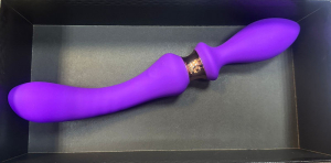 Вибратор "I-Moon" фиолетовый с вибрирующей ручкой