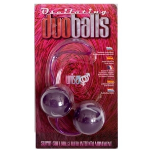 Вагинальные шарики «Duo balls» фиолетовые