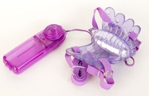 Фиолетовая бабочка "Sex Butterfly" с вибрацией.