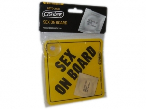 Авто знак «Sex on Board»