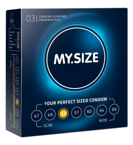 Латексные презервативы «MySize» 53