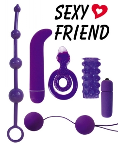 Секс-набор «Sexy Friend» 6 предметов, сиреневый