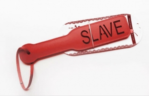 Шлёпалка «Slave» красного цвета