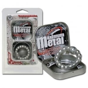 Магнитное эрекционное кольцо "Metal Maximum" в подарочной стальной упаковке