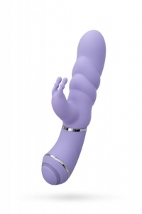 Вибратор "Venture" фиолетовый с клиторальным стимулятором.