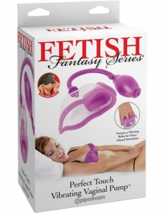 Помпа "Fetish" Perfect Touch прозрачная с вибрацией и шипиками