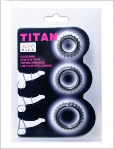 Набор эрекционных колец из силикона "Titan"