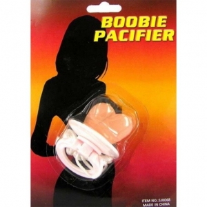 Прикольный сувенир для взрослых - соска "Boobie" с сиськами