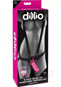 Страпон "Dillio" 6" Suspender с трусиками на подтяжках.