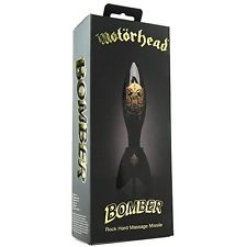 Фаллоимитатор Ракета "Motorhead" Bomber стеклянный черный с золотым рисунком