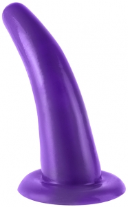 Насадка на страпон "Dillio" фиолетовая, гладкая, изогнутая