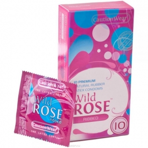Презервативы "Wild Rose" ребристые