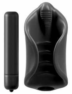 Мастурбатор "PDX" Elite Vibrating черный с вибрацией.
