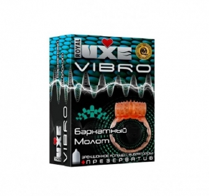 Презерватив "Luxe" Vibro Бархатный молот с одноразовым эрекционным кольцом