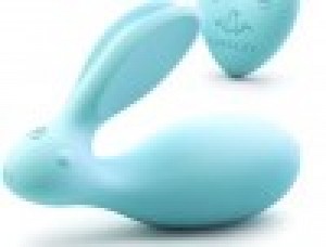 Вибратор-кролик "Luxeluv" Rabbit 7c мятного цвета