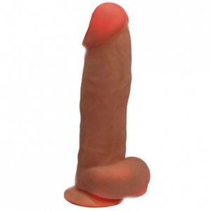 Фаллоимитатор "Castiel`s penis" силиконовый, с мошонкой, на присоске.