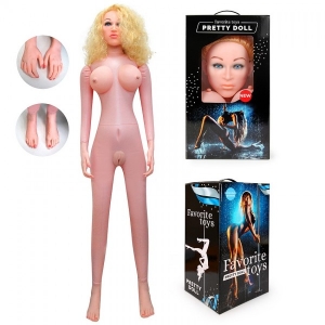 Секс - Кукла с вибрацией и реалистичными пальчиками "EroWoman" Анжелика 