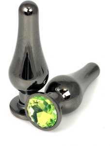Пробка "Ювелир" танго металл со светло зеленым кристаллом S