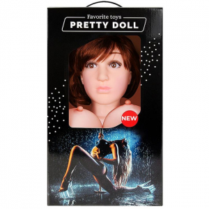 Кукла с вибрацией с рабочими попкой и вагиной "EroWoman" Ангелина